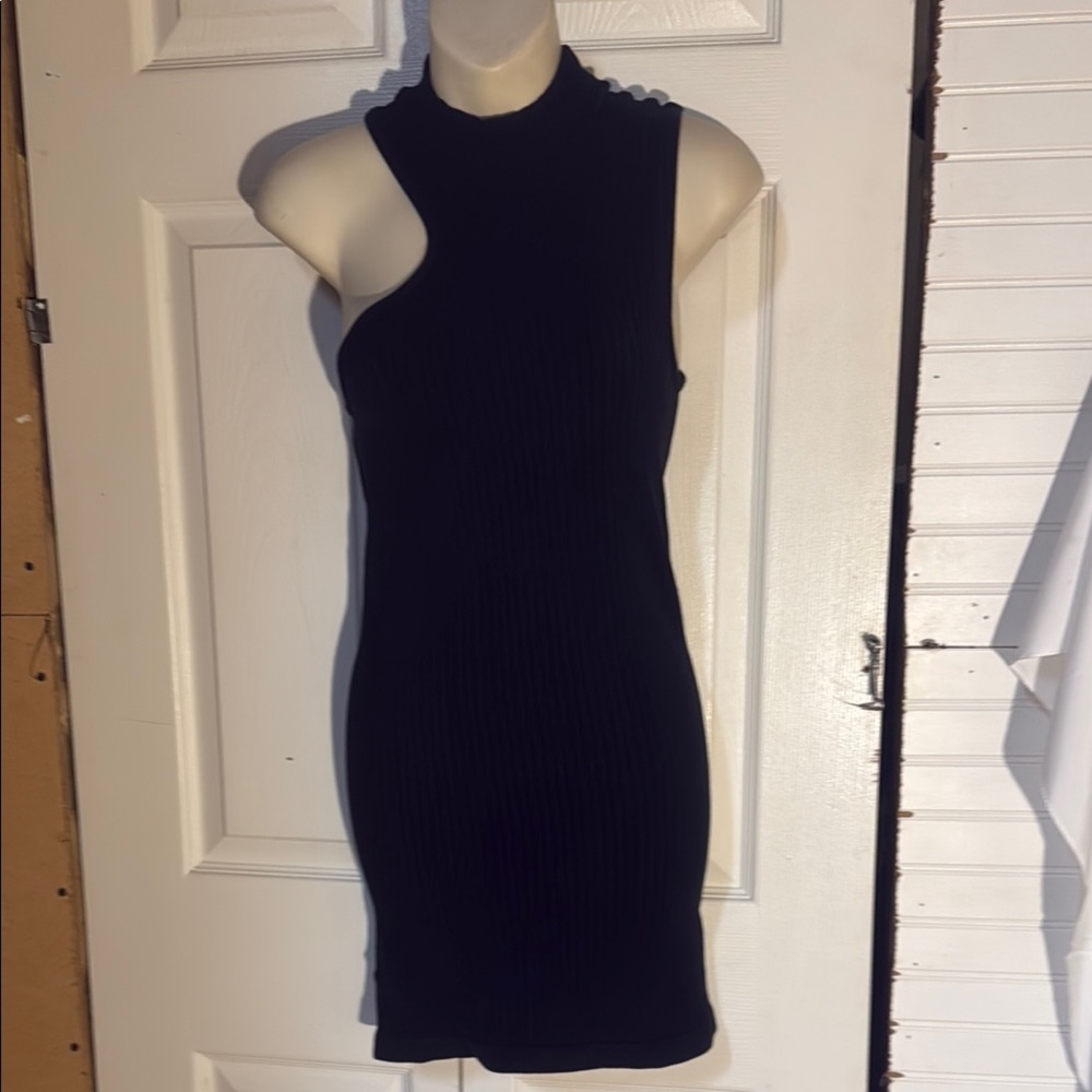 Prozis Black One Shoulder Bodycon Dress